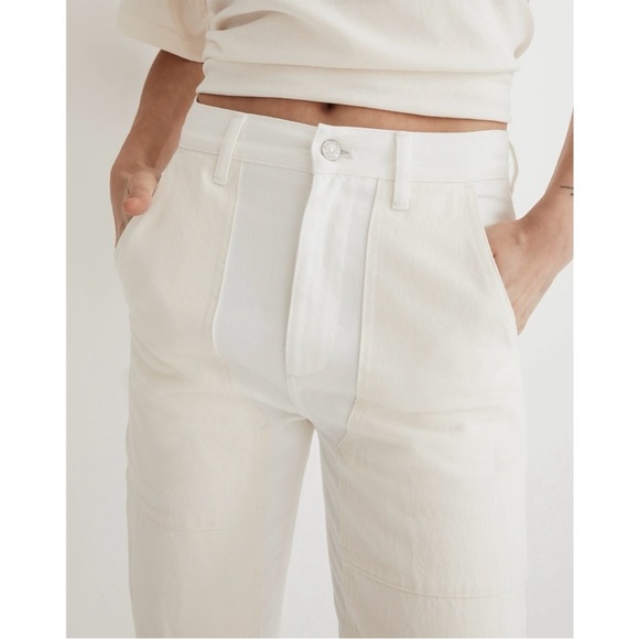 Madewell The Perfect Vintage Straight Leg Jean Two Toned Workwear Edition NWT - Picture 4 of 16
